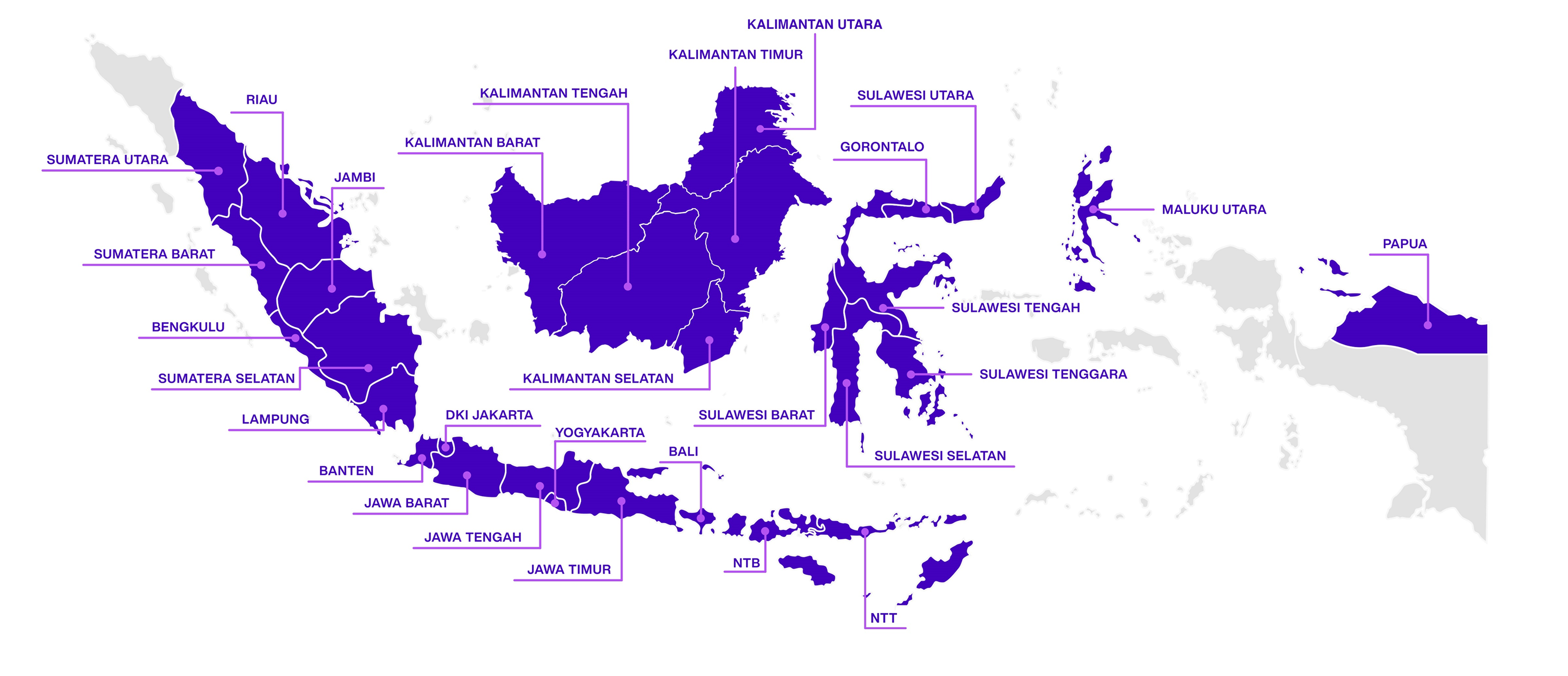 Sebaran reseller Jinom di Indonesia